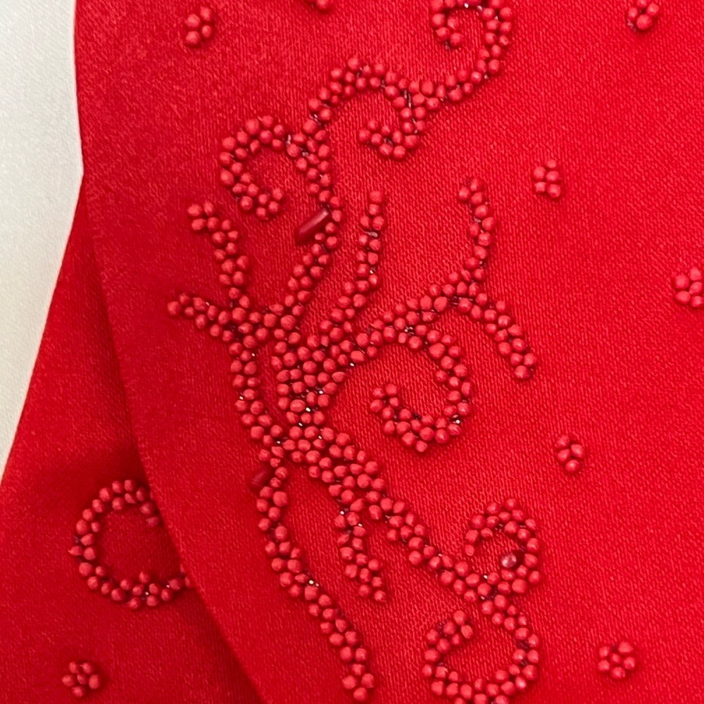 Angels New York Kids Girls Gown Sze 12 Red Formal
Dress Ocassion Holiday Festive - Picture 5 of 17